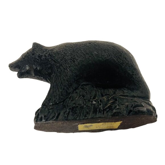 A Wolf Original Hand Made In Canada Bear Sculpture 4 1/2" x 3 1/2" - Picture 8 of 8